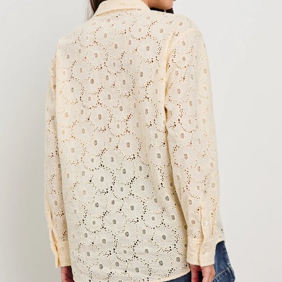 NWT! Rails Size S • Arlo Shirt Cream Floral - Current on website - Picture 5 of 8